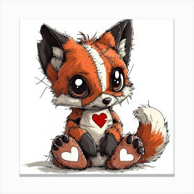 Cute Fox 5 Canvas Print