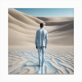 Man In The Desert 51 Canvas Print