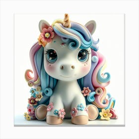 Unicorn Figurine 17 Canvas Print