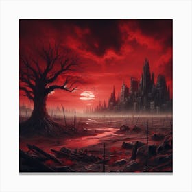 Red City Canvas Print