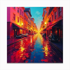 City Street Canvas Print