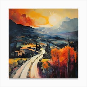 Brushstrokes of Italian Dreams Canvas Print