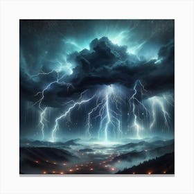 Lightning Storm 46 Canvas Print