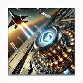 Solar Flare Defense Converted Canvas Print