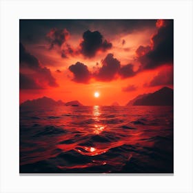Sun setting 5 Canvas Print
