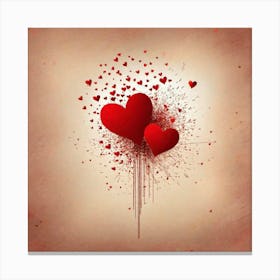 Heart balloons Canvas Print