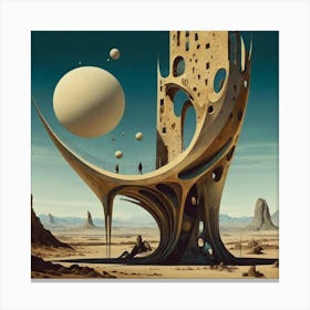 Futuristic Architecture 1 Canvas Print