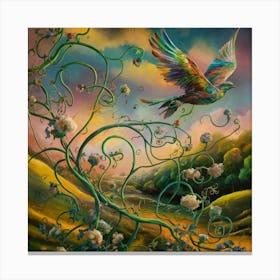 Bird In Flight Canvas Print