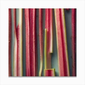 Rhubarb As A Frame Haze Ultra Detailed Film Photography Light Leaks Larry Bud Melman Trending (5) Canvas Print