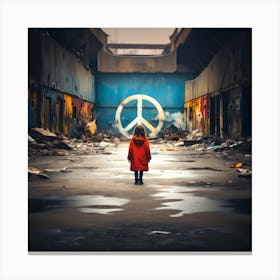 Peace Sign Canvas Print