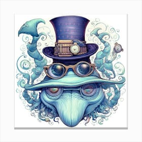 Steampunk Octopus Canvas Print