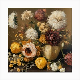 Flowers In A Vase Canvas Print