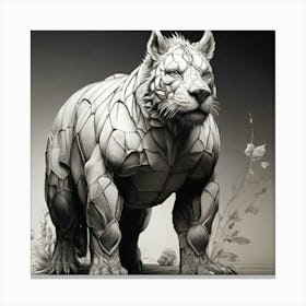 Tiger Sculpture Canvas Print