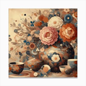 Asian Teapot Canvas Print