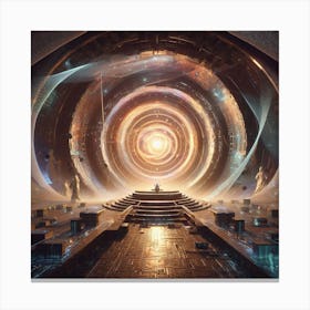 Futuristic Spaceship 20 Canvas Print