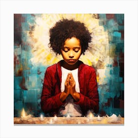 Bless Em All - A Little Girl's Prayer Canvas Print