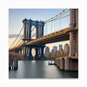 New York City Manhattan Bridge (5) Canvas Print
