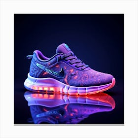 Glow In The Dark Running Shoes Canvas Print