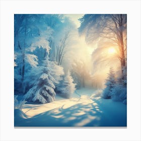 Winter Forest Canvas Print