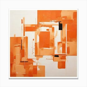 Default Orange Abstract Square Art Print Canvas Print