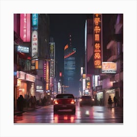 City At Night Canvas Print