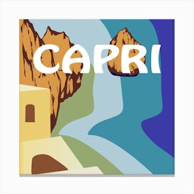 Capri Dolce Vita Bold Illustration Canvas Print