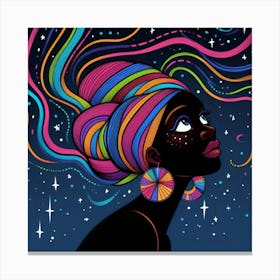 Eveluna Celestial Portrait Canvas Print