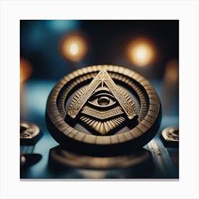Illuminati Masonic Symbol Canvas Print