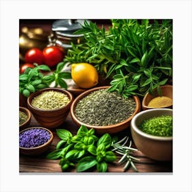 Herbs And Spices 5 Canvas Print