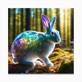 Rabbit In The Forest 24 Canvas Print