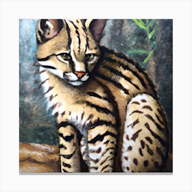 Painted Feline Canvas Print