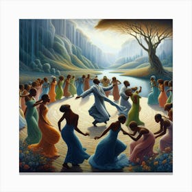 Dance Of The People 2 Canvas Print