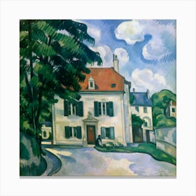 The House of Dr Gachet in Auvers-sur-Oise, Paul Cézanne 4 Canvas Print