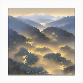 Misty Mountains Canvas Print