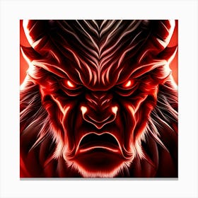 Demon Face Canvas Print