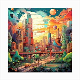 Cityscape 17 Canvas Print