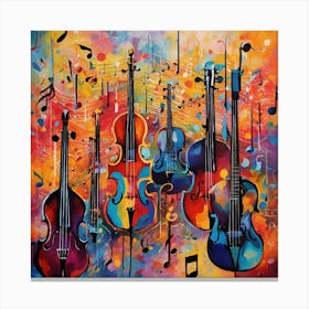 Music Notes 5 Canvas Print