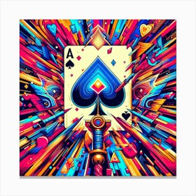 Ace Of Spades Canvas Print