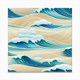 Ocean waves Canvas Print