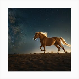 Horse In The Desert 1 Canvas Print