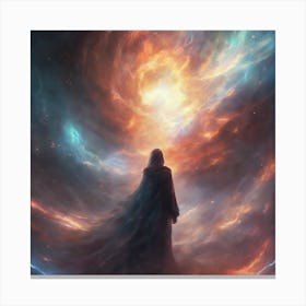 Man In A Cloak Canvas Print