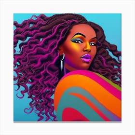 From Melanin, With Love - Fierce Canvas Print