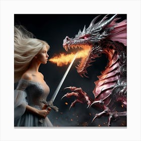 Princess Dragon Canvas Print