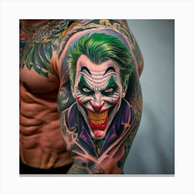 Joker Tattoo 3 Canvas Print