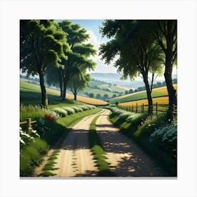 Country Road 9 Canvas Print