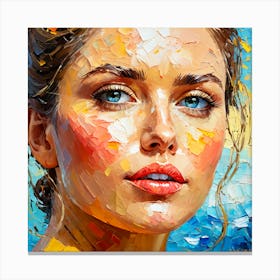 Portrait Of A Woman 9 Canvas Print