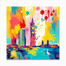 Marrakech Skyline Canvas Print