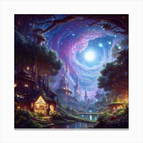 Cosmic Worlds I Canvas Print