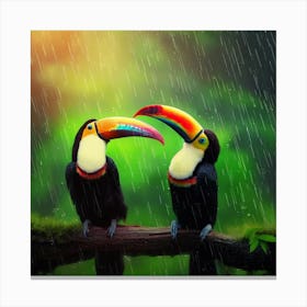 Tropical Downpour Delight 1 Canvas Print