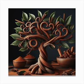Yum Tree Of Cinnamon Canvas Print